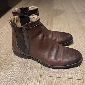 ROBERT GRAHAM Breton Leather Chelsea Boots Size 8 Men